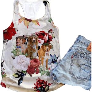 Nova Scotia Duck Tolling Retriever Dog Flower Autumn 90s Tank Top Summer Casual Tank Tops For Women Gift For Young Adults 1 i7mxo2