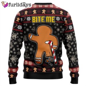 Oh Snap Gingerbread Ugly Christmas Sweater Gift For Pet Lovers Unisex Crewneck Sweater 10