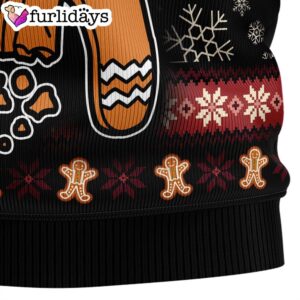 Oh Snap Gingerbread Ugly Christmas Sweater Gift For Pet Lovers Unisex Crewneck Sweater 8