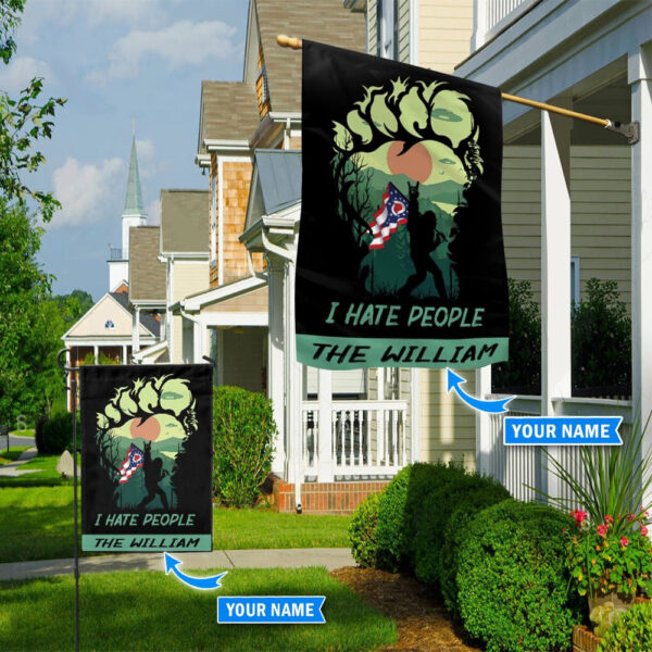 Ohio & Bigfoot Personalized Flag – Flags For The Garden – Outdoor Decoration