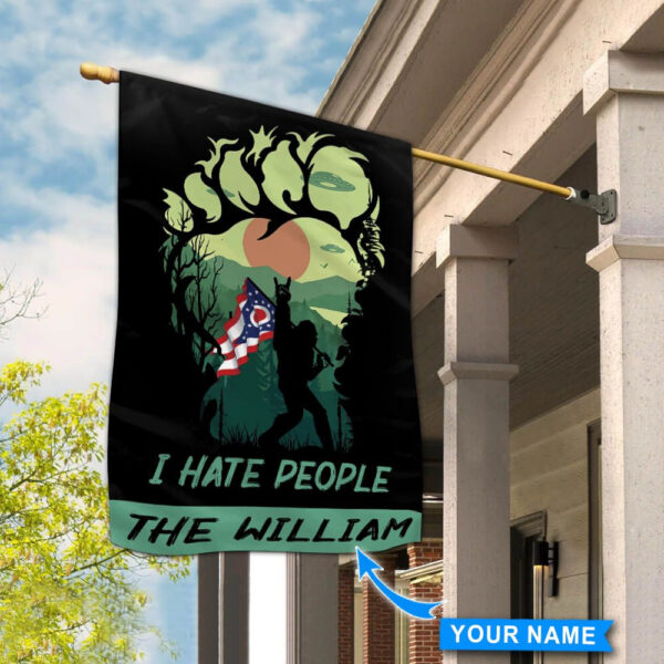 Ohio & Bigfoot Personalized Flag – Flags For The Garden – Outdoor Decoration