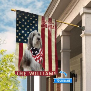 Old English Sheepdog God Bless America Personalized Flag Custom Dog Flags Dog Lovers Gifts for Him or Her 3