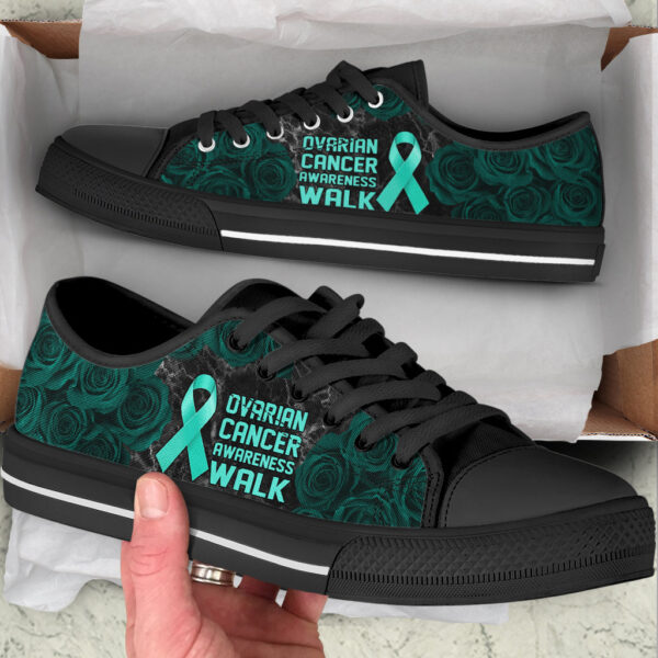 Ovarian Cancer Shoes Awareness Walk Low Top Shoes – Best Gift For Men And Women – Sneaker For Walking