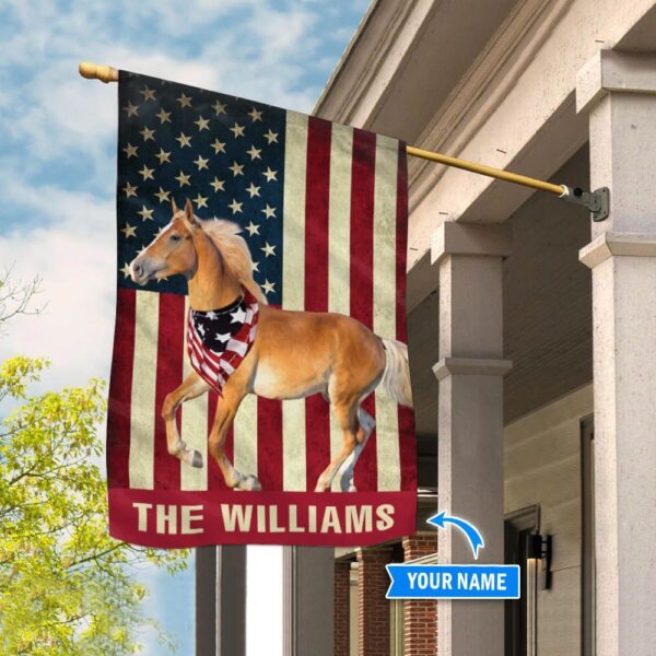 Palomino Horse Personalized Flag – Flags For The Garden – Outdoor Decoration