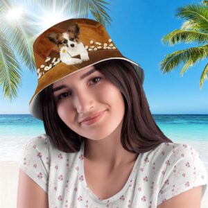 Papillon Bucket Hat Hats To Walk With Your Beloved Dog A Gift For Dog Lovers 2 cfuav6