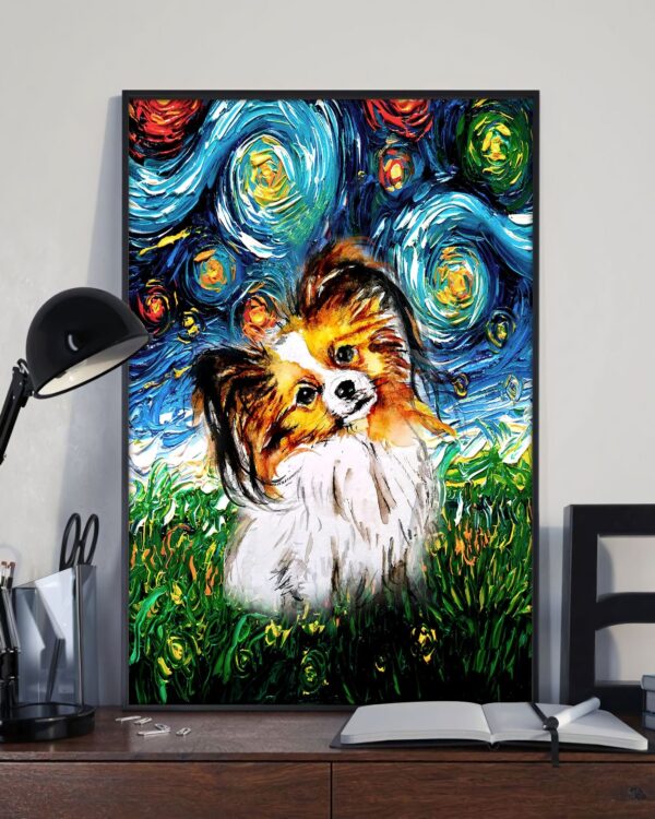 Papillon Poster & Matte Canvas – Dog Canvas Art – Poster To Print – Gift For Dog Lovers