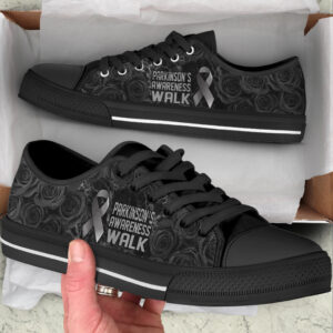Parkinson s Shoes Awareness Walk Low Top Shoes Best Gift For Men And Women Cancer Awareness Shoes 2