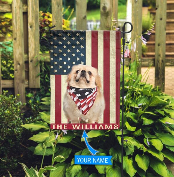Pekingese Personalized Garden Flag – Personalized Dog Garden Flags – Dog Flags Outdoor