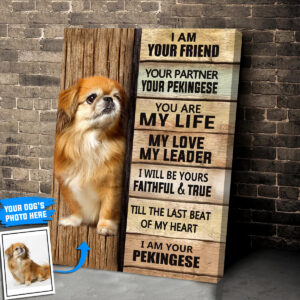 Pekingese Personalized Poster Canvas Dog Canvas Wall Art Dog Lovers Gifts For Him Or Her 2