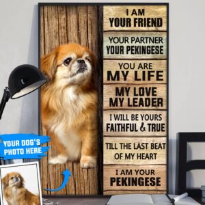 Pekingese Personalized Poster Canvas Dog Canvas Wall Art Dog Lovers Gifts For Him Or Her 3