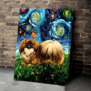 Pekingese Poster Matte Canvas Dog Canvas Art Poster To Print Gift For Dog Lovers 1