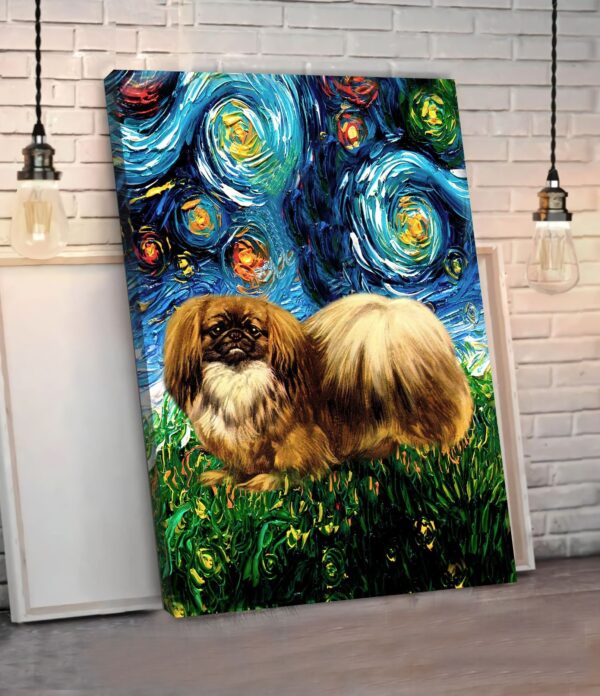 Pekingese Poster & Matte Canvas – Dog Canvas Art – Poster To Print – Gift For Dog Lovers