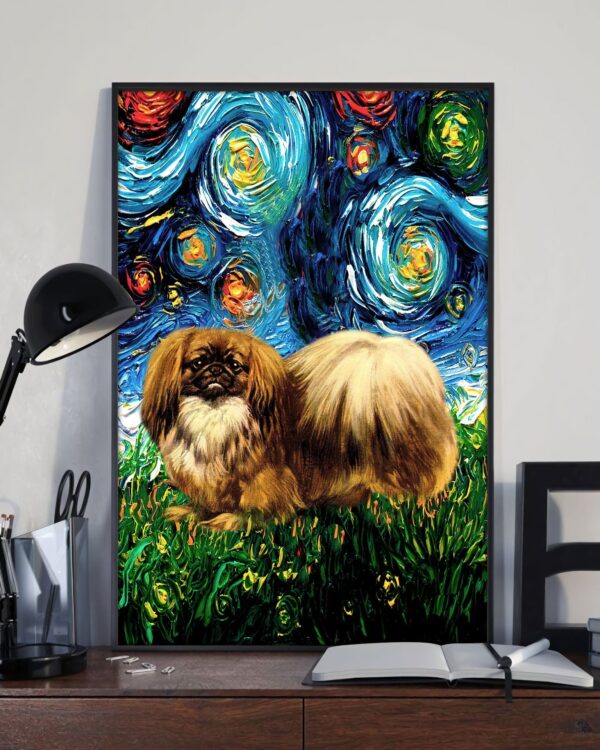 Pekingese Poster & Matte Canvas – Dog Canvas Art – Poster To Print – Gift For Dog Lovers