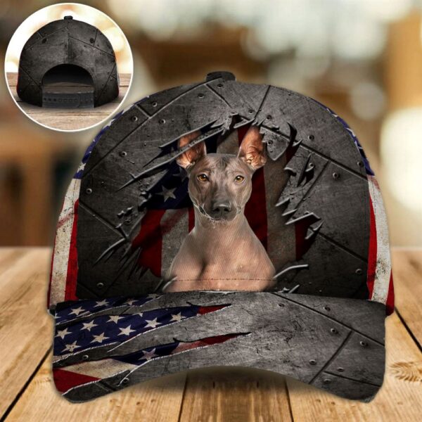 Peruvian Inca Orchid On The American Flag Cap Custom Photo – Hats For Walking With Pets – Gifts Dog Hats For Relatives