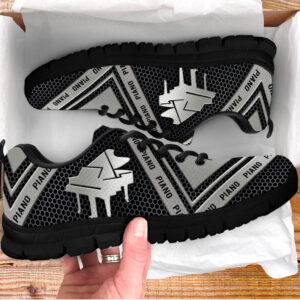 Piano Geometric Texture Shoes Music Sneaker Walking Shoes Best Gift For Music Lovers Shoes Gift For Adults 3