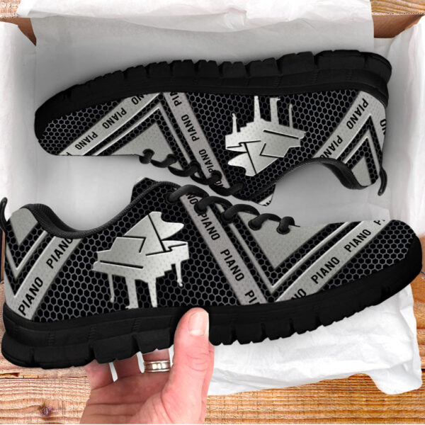Piano Geometric Texture Shoes Music Sneaker Walking Shoes – Best Gift For Music Lovers – Shoes Gift For Adults