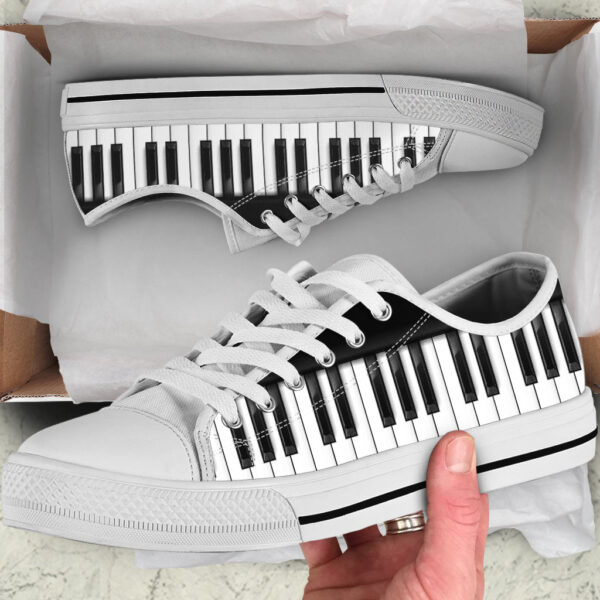 Piano Shortcut Low Top Music Fashion Shoes – Gift Comfortable Walking Lightweight Casual Shoes Malalan