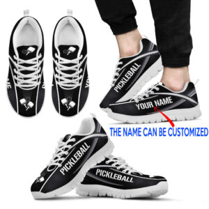 Pickleball Your Name Dynamic Personalized Custom White Sneaker Fashion Sneaker For Men And Women Comfortable Walking Running Lightweight Casual Shoes Malalan 1