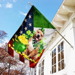 Pit Bull Happy St Patrick s Day Garden Flag Best Outdoor Decor Ideas St Patrick s Day Gifts 2