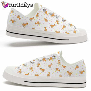 Pit Bull Hearts Pattern Low Top…