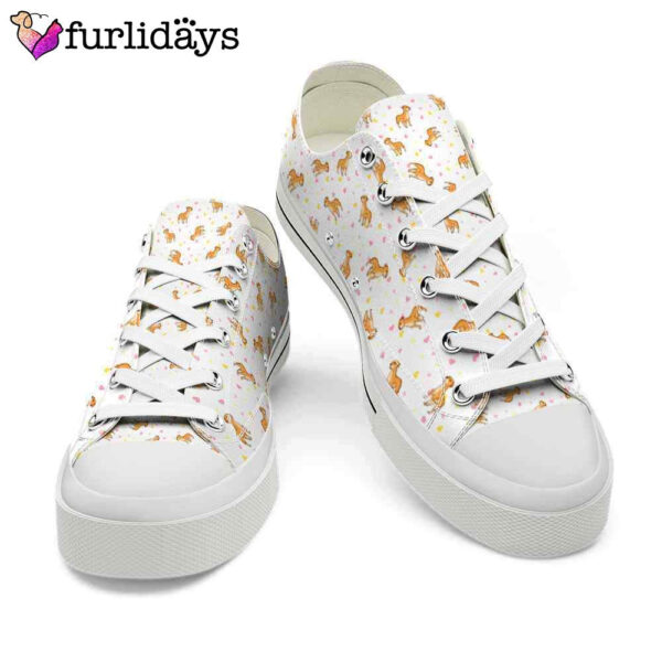 Pit Bull Hearts Pattern Low Top Shoes  – Happy International Dog Day Canvas Sneaker – Owners Gift Dog Breeders