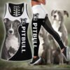 Pit Bull Terrier Sport Combo Leggings And Hollow Tank Top – Workout Sets For Women – Gift For Dog Lovers