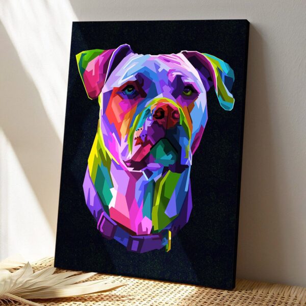 Pit bull Pop Art – Dog Pictures – Dog Canvas Poster – Dog Wall Art – Gifts For Dog Lovers – Furlidays