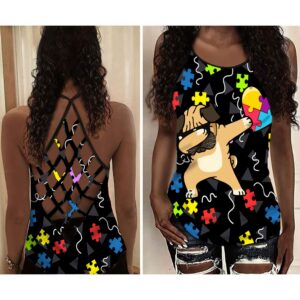 Pitbull And Puzzle Criss Cross Open Back Tank Top Workout Shirts Gift For Dog Lovers 1 tr1517