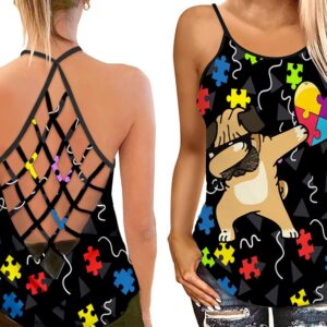 Pitbull And Puzzle Criss Cross Open Back Tank Top Workout Shirts Gift For Dog Lovers 2 kjha3r