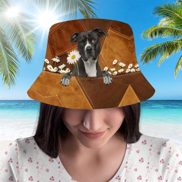 Pitbull Bucket Hat – Hats To Walk With Your Beloved Dog – Dog Shaped Hat As A Gift For Your Loved Ones