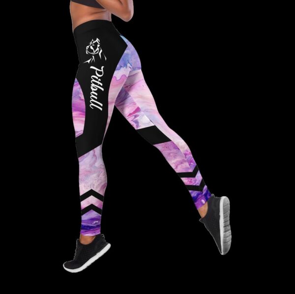 Pitbull Dog So Cool Combo Leggings And Hollow Tank Top – Workout Sets For Women – Gift For Dog Lovers