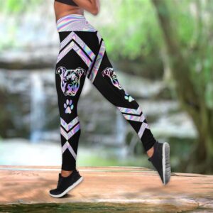 Pitbull Neon Colorful Combo Leggings And Hollow Tank Top Workout Sets For Women Gift For Dog Lovers 3 r9zknm