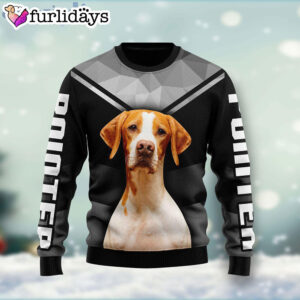 Pointer Dog Lover Ugly Christmas Holiday Sweater Xmas Gifts For Him or Her 1