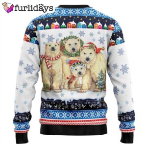 Polar Bears Christmas Ugly Christmas Sweater Gift For Pet Lovers Unisex Crewneck Sweater 10