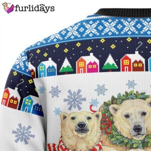 Polar Bears Christmas Ugly Christmas Sweater Gift For Pet Lovers Unisex Crewneck Sweater 11