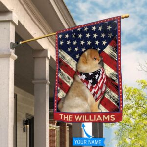 Pomeranian Personalized Flag Custom Dog Flags Dog Lovers Gifts for Him or Her 2