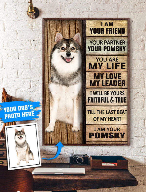 Pomsky Personalized Poster & Canvas – Dog Canvas Wall Art – Dog Lovers Gifts For Him Or Her