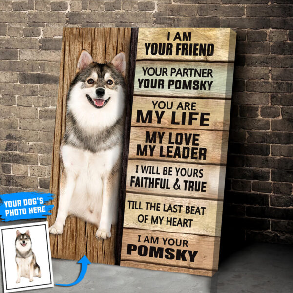 Pomsky Personalized Poster & Canvas – Dog Canvas Wall Art – Dog Lovers Gifts For Him Or Her