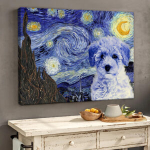 Poochon Poster Matte Canvas Dog Wall Art Prints Painting On Canvas 2