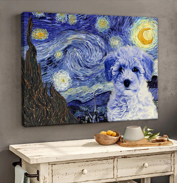 Poochon Poster & Matte Canvas – Dog Wall Art Prints – Painting On Canvas