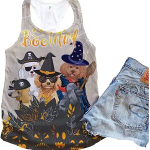 Poodle Dog Bootiful Halloween Tank Top Summer Casual Tank Tops For Women Gift For Young Adults 1 jft7c6