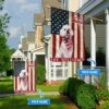 Poodle God Bless America Personalized Flag – Custom Dog Flags – Dog Lovers Gifts for Him or Her