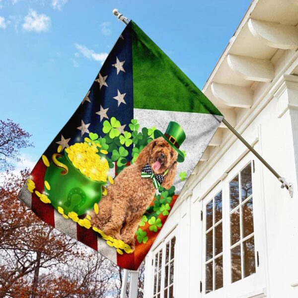Poodle Happy St Patrick’s Day Garden Flag – Best Outdoor Decor Ideas – St Patrick’s Day Gifts