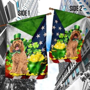 Poodle Happy St Patrick s Day Garden Flag Best Outdoor Decor Ideas St Patrick s Day Gifts 4