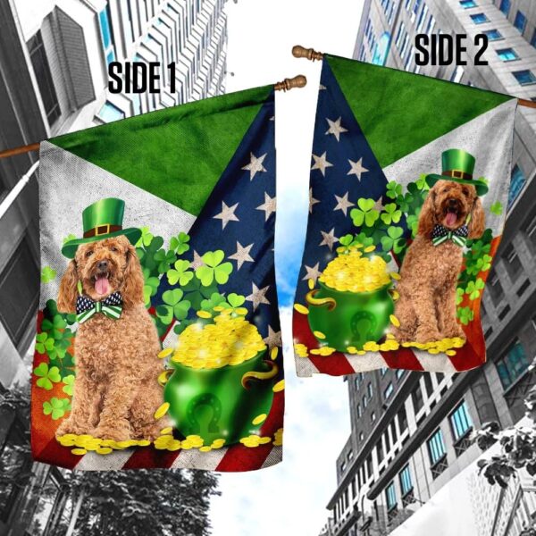 Poodle Happy St Patrick’s Day Garden Flag – Best Outdoor Decor Ideas – St Patrick’s Day Gifts