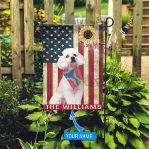 Poodle Hippie Personalized Flag Custom Dog Flags Dog Lovers Gifts for Him or Her 2