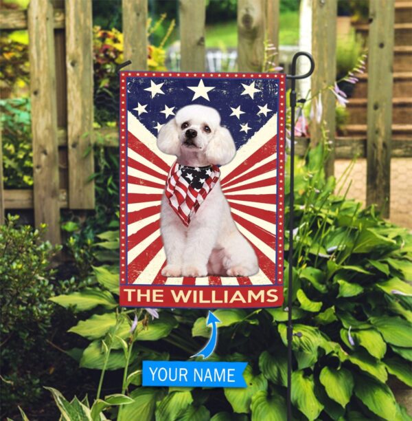 Poodle Personalized Flag – Custom Dog Flags – Dog Lovers Gifts for Him or Her