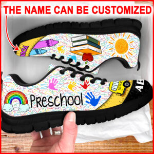 Preschool Teacher Shoes Bus Ruler Sneaker Walking Shoes Personalized Custom Best Shoes For Teacher 3
