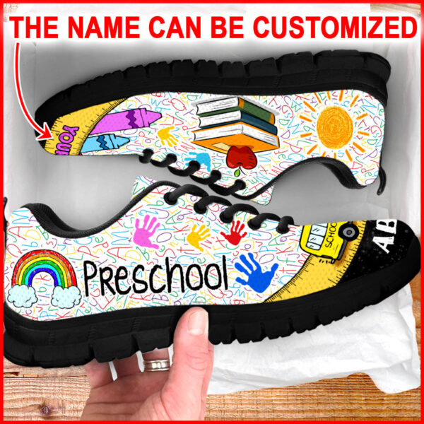 Preschool Teacher Shoes Bus Ruler Sneaker Walking Shoes – Personalized Custom – Best Shoes For Teacher