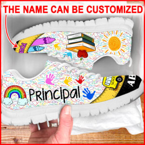 Principal Teacher Shoes Bus Ruler Sneaker…